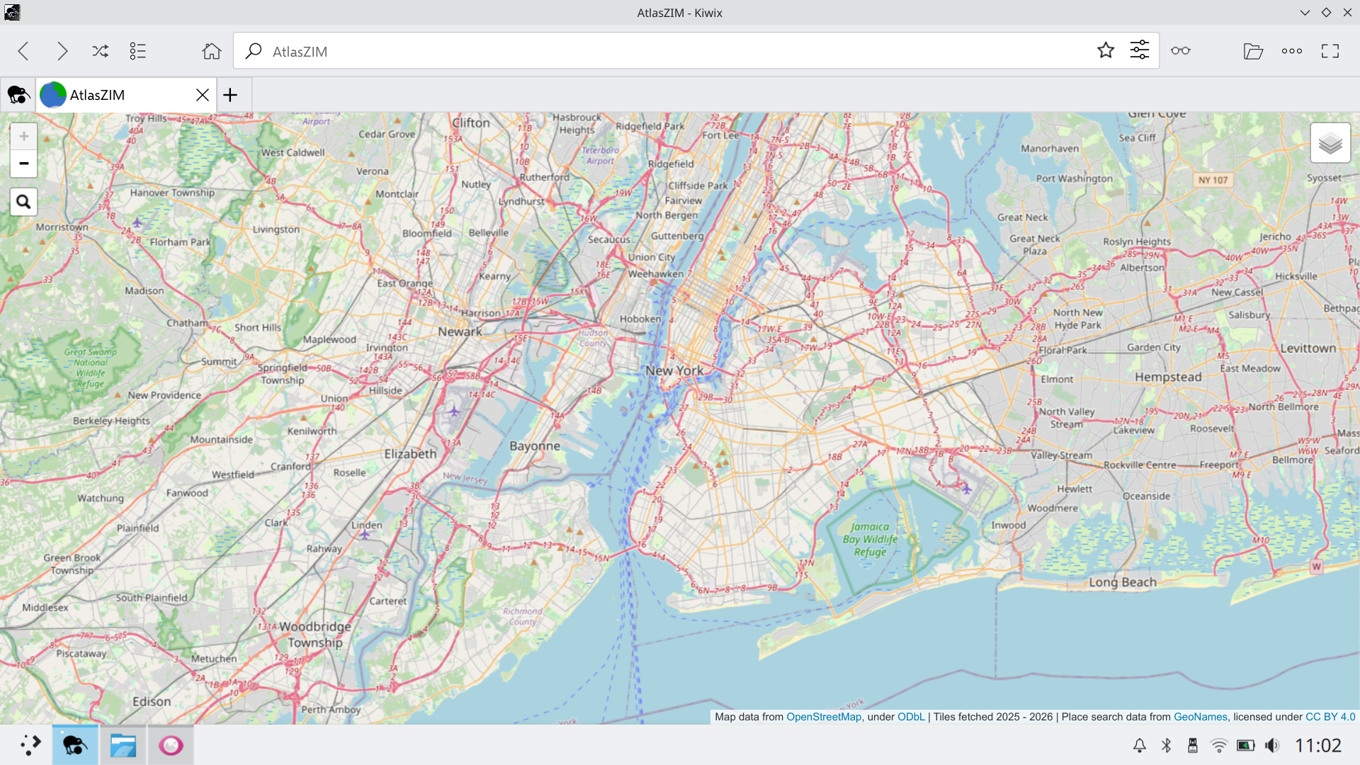 Offline OpenStreetMap tiles — NYC